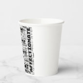 Taurus Zodiac Word Cloud Inspiration Pappbecher (Links)