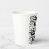 Taurus Zodiac Word Cloud Inspiration Pappbecher (Rechts)