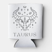 Taurus Zodiac Zeichen der Bulle Dosenkühler (Vorderseite)
