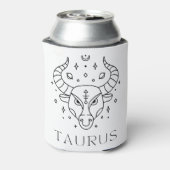 Taurus Zodiac Zeichen der Bulle Dosenkühler (Kanne Rückseite)