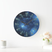Taurus zodiac-Zeichen Große Wanduhr (Zuhause)