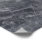 Taurus Zodiac-Zeichen in Grunge Beändigter Stil Poster (Ecke)