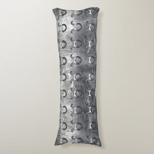 Taurus Zodiac-Zeichen in Grunge Beändigter Stil Seitenschläferkissen (Vorderseite Vertikal)