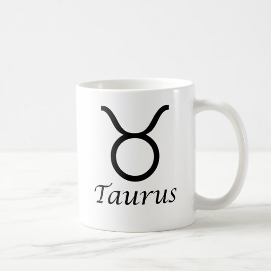 "Taurus" Zodiac-Zeichen Kaffeetasse (Rechts)