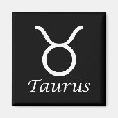'Taurus' Zodiac-Zeichen Magnet (Vorne)