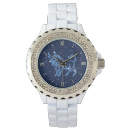 Taurus Zodiac Zeichen und Konstellation Armbanduhr