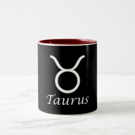 "Taurus" Zodiac-Zeichen Zweifarbige Tasse
