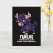 Taurus Zombie Karte (Gelbe Blume)