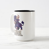 Taurus Zombie Zweifarbige Tasse (Vorderseite Links)