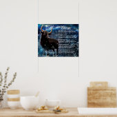 Taurusmerkmale Poster (Küche)