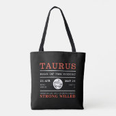 Tauruszeichen der Göttin, astrologisch Tasche (Rückseite)