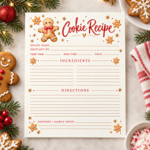 Tauschblatt für Lebkuchen-Weihnachtsrezepte