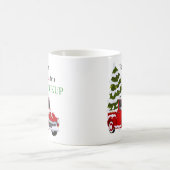 Tausche den Schlitten gegen einen lustigen roten P Kaffeetasse (Mittel)