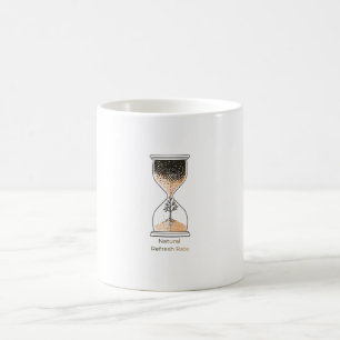 Tausche Pixel gegen Blüten - Minimalistische Sandu Kaffeetasse