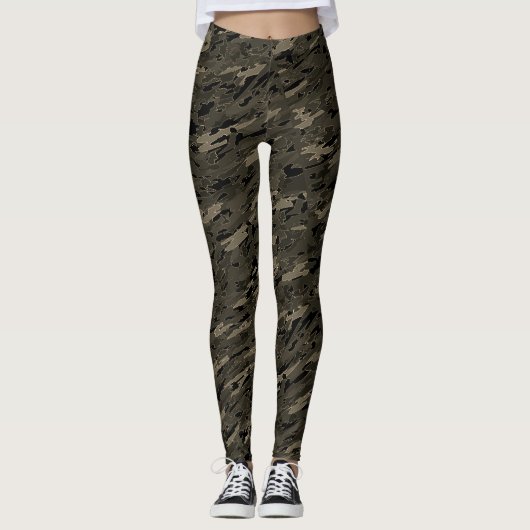 Tauschen-Camouflage Leggings (Vorderseite)