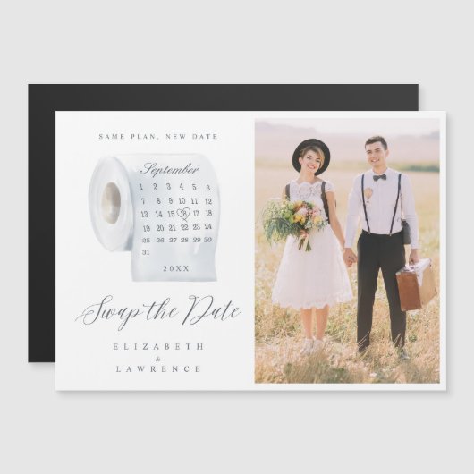 Tauschen Sie den Kalender und das Foto für das Rol Magnetkarte (Vorne/Hinten)