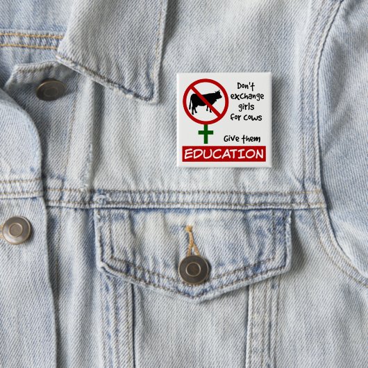 Tauschen Sie keine Mädchen gegen Kühe aus, geben S Button (Beispiel)