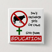 Tauschen Sie keine Mädchen gegen Kühe aus, geben S Button (Vorderseite)