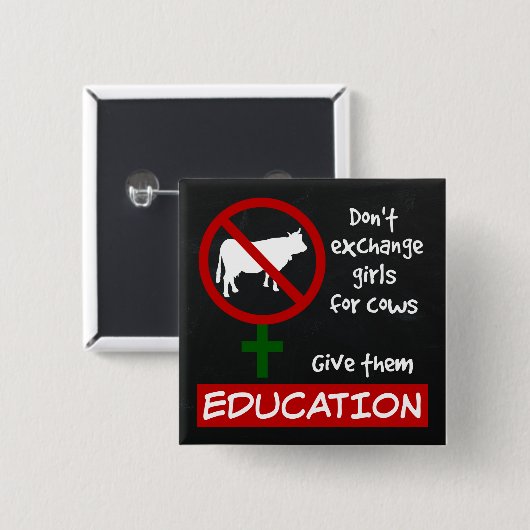 Tauschen Sie keine Mädchen gegen Kühe aus, geben S Button (Vorne & Hinten)