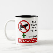 Tauschen Sie keine Mädchen gegen Kühe aus, geben S Zweifarbige Tasse (Links)