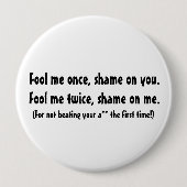 Täuschen Sie mich einmal… Button (Vorderseite)