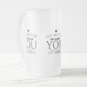 Tauschen Sie schwarz Mattglas Bierglas (Vorderseite Links)