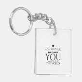 Tauschen Sie schwarz Schlüsselanhänger (Vorderseite links)