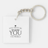 Tauschen Sie schwarz Schlüsselanhänger (Rückseite)