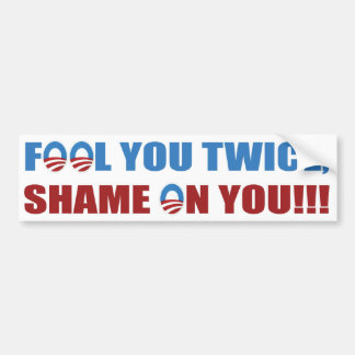 Täuschen Sie Sie zweimal Autoaufkleber