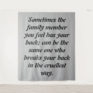 Täuschende Krawatte: Der Schmerz des Verräters inn Wandteppich