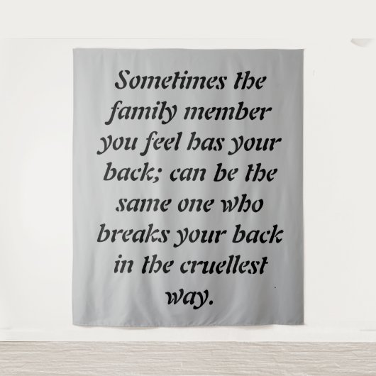 Täuschende Krawatte: Der Schmerz des Verräters inn Wandteppich (Vorderseite)