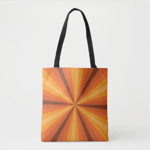 Täuschende Orangefarbene All-Over-Print-Tasche Tasche