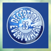 Täuschung ist überall fensteraufkleber (Blatt 3)