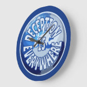 Täuschung ist überall große wanduhr (Winkel)