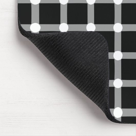 Täuschungs-Entwurfs-verschwindene schwarze Flecken Mousepad (Ecke)