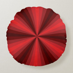 Täuschungs-rotes rundes Kissen