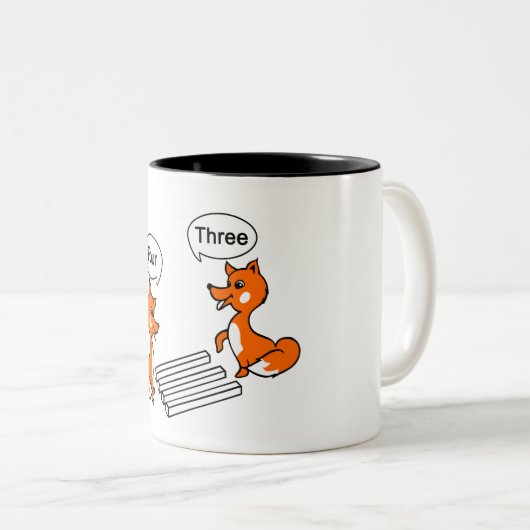 Täuschungs-Trick Zweifarbige Tasse (VorderseiteRechts)