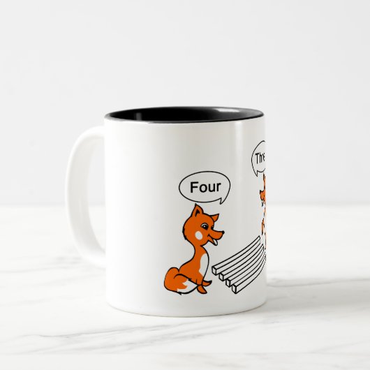 Täuschungs-Trick Zweifarbige Tasse (Vorderseite Links)