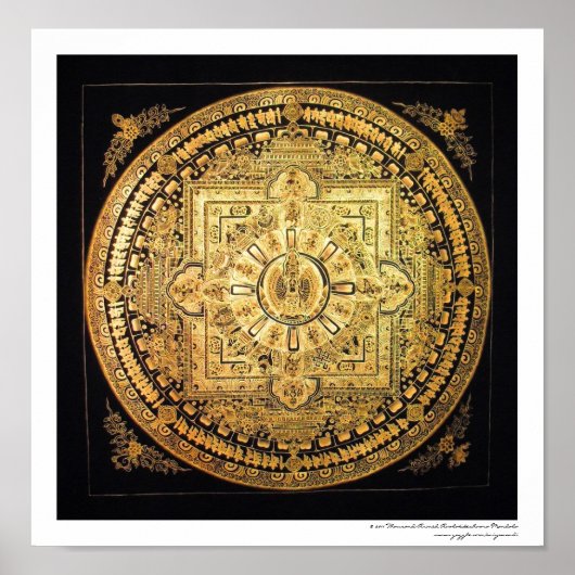 Tausend Armed Avalokiteshvara Mandala Poster (Vorne)