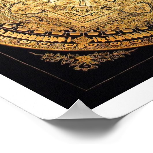 Tausend Armed Avalokiteshvara Mandala Poster (Ecke)