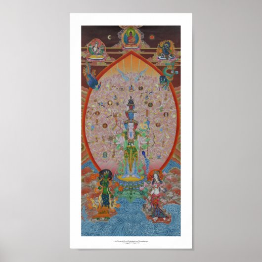 Tausend Armed Avalokiteshvara Poster (Vorne)