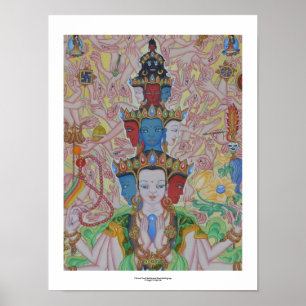 Tausend Armed Avalokiteshvara Poster (Detail)