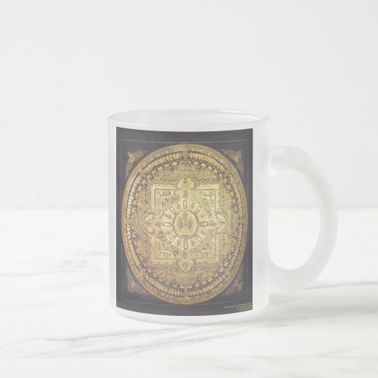 Tausend-Bewaffnete Avalokiteshvara Mandala-Tasse Mattglastasse (Rechts)