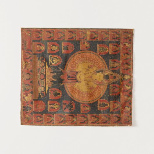 Tausend Bewaffnete Chenresi Avalokiteshvara Wandteppich (Vorderseite (Horizontal))