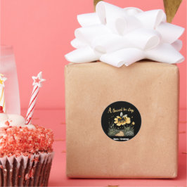 Tausend Bienen stingen kühne Designs Runder Aufkleber