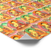 Tausend Buddha Poster (Ecke)