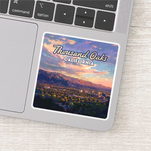 Tausend Eaks Kalifornien Los Angeles Ventura Aufkleber (Detail)