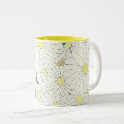 Tausend gelbe Milben Zweifarbige Tasse (VorderseiteRechts)