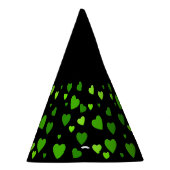 Tausend Herzen für Sie mit schwarzem Hintergrund Partyhütchen (Rechts)