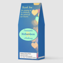 Tausend Herzen Hochzeit gerösteter Kaffee